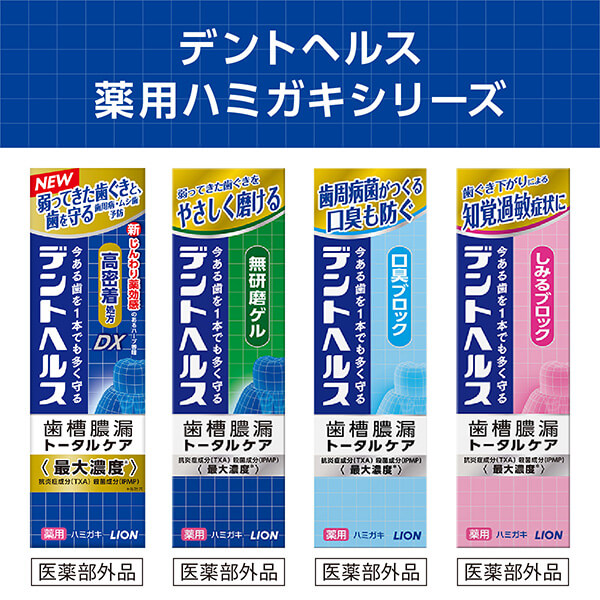 LOHACO - 歯磨き粉 デントヘルス 薬用ハミガキ 無研磨ゲル 28g