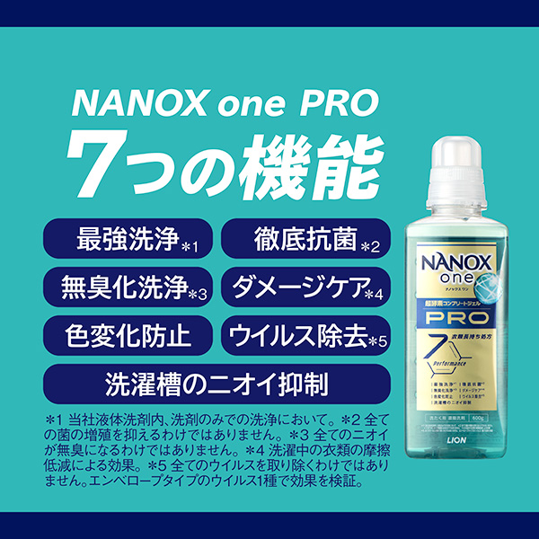 匿名配送 送料無料　NANOX ONE PRO 洗濯液体洗剤 1070g×7袋 Amazon | ナノックスワン (NANOX one) PRO ナノックス プロ 超