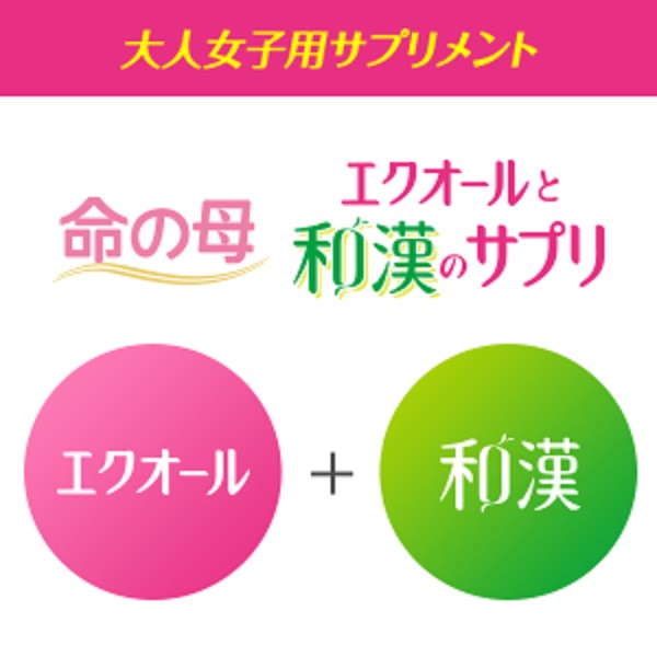 LOHACO - 命の母 エクオールと和漢のサプリ エクオール 高麗人参 ...