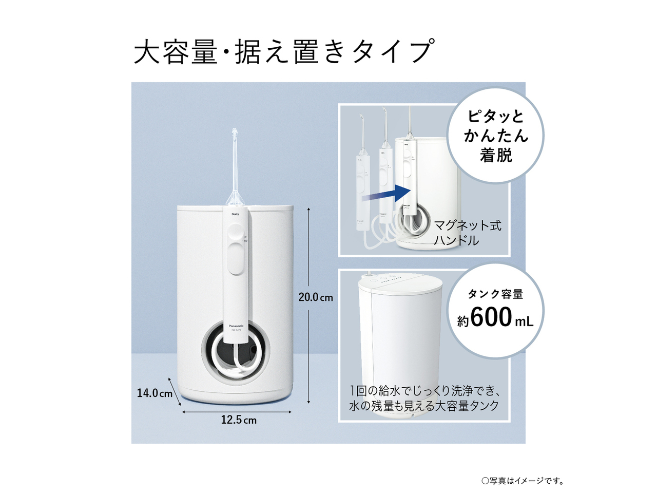 LOHACO - パナソニック 口腔洗浄器 ジェットウォッシャー ドルツ 白 EW