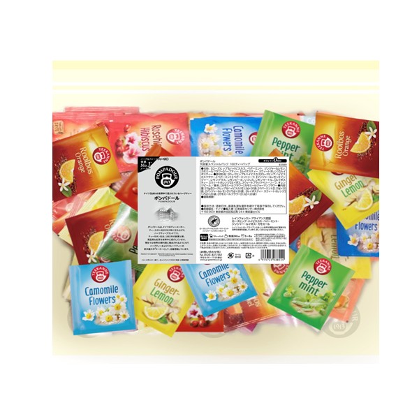 【大容量】「ポンパドール」のハーブティー100バック　アソート