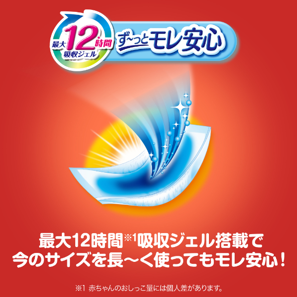 最大12時間※1 吸収ジェル ず〜っとモレ安心
