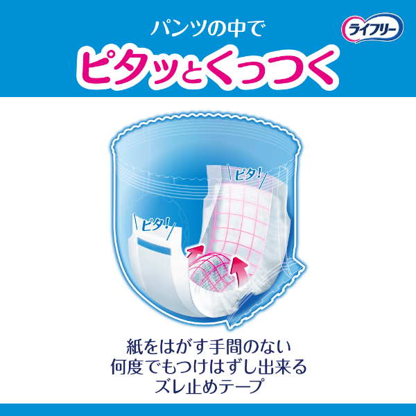 LOHACO - パンツ用尿とりパッド 尿漏れ ライフリー ズレずに安心 2回