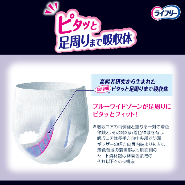 LOHACO - ライフリー 夜用あんしんパンツ L 7回吸収 1パック（12枚入