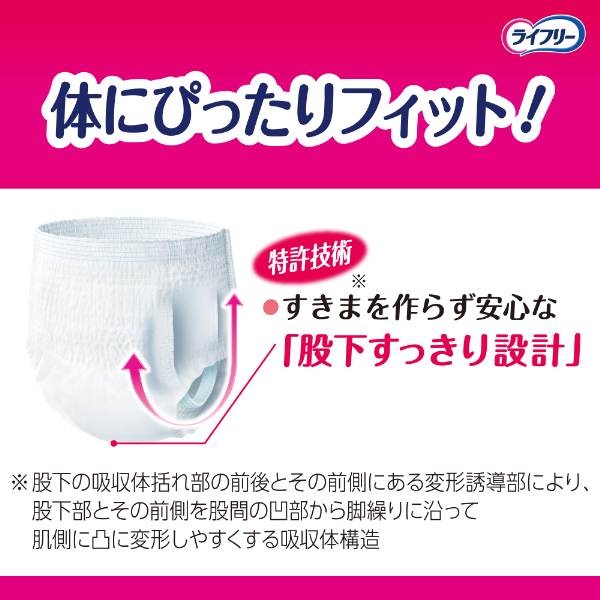 LOHACO - ライフリー長時間 あんしんうす型 パンツM38枚 1パック（38枚