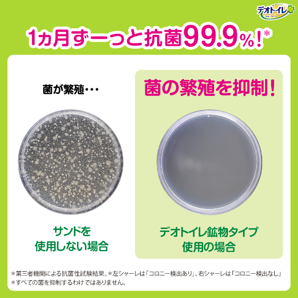 LOHACO - デオトイレ 飛び散らない 消臭・抗菌サンド 2L（約1ヶ月分