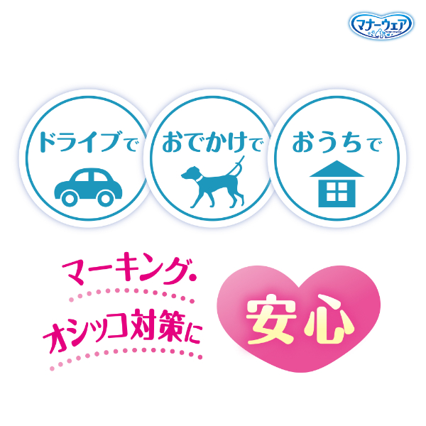 LOHACO - マナーウェア 男の子用 LL 中型犬用 32枚入 ペット用 ユニ