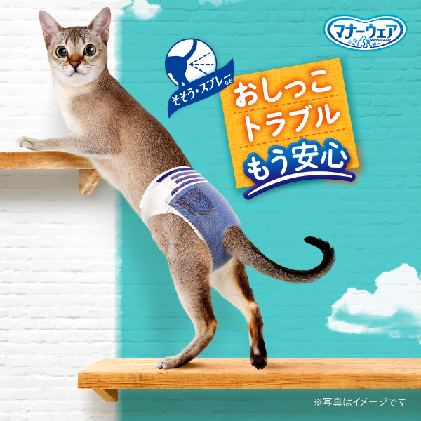 LOHACO - マナーウェア ねこ用 SSサイズ 40枚入 ペット用 ユニ・チャーム