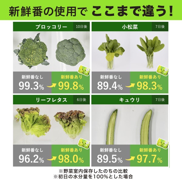 LOHACO - 野菜長持ち 新鮮番 野菜室に置くだけ 野菜用 鮮度保持剤 1個