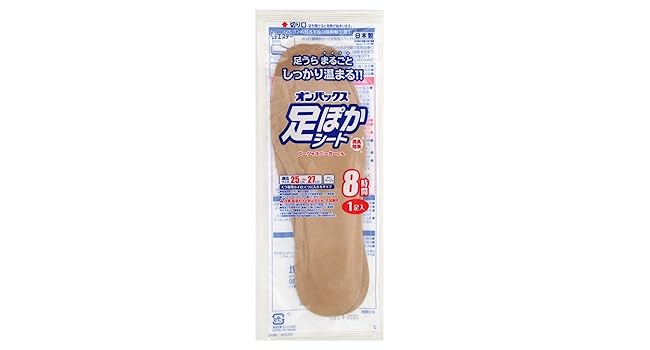 LOHACO - オンパックス 足ぽかシート 8時間 25cm 中敷きタイプ 1ケース